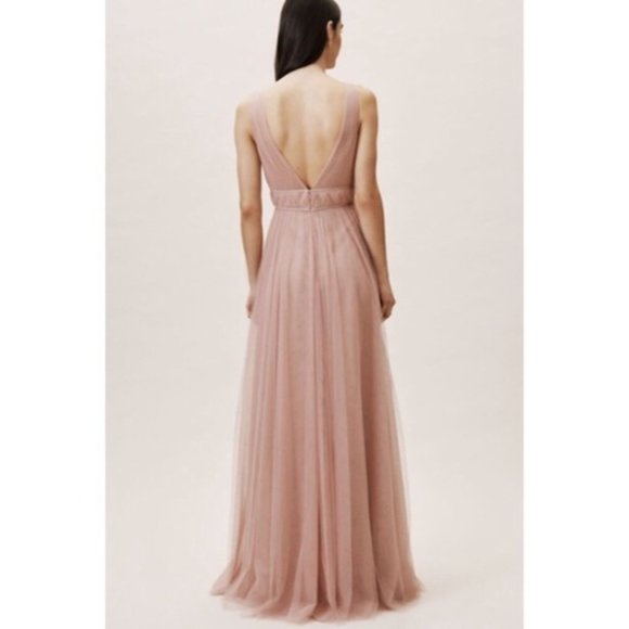 Jenny Yoo Sarita Dress, Whipped Apricot, Size 2 - Picture 5 of 7